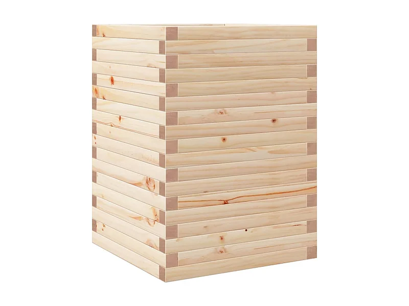 Jardinière bac lit surélevé bois marron 50 x 50 x 68.5 cm 02_0037669