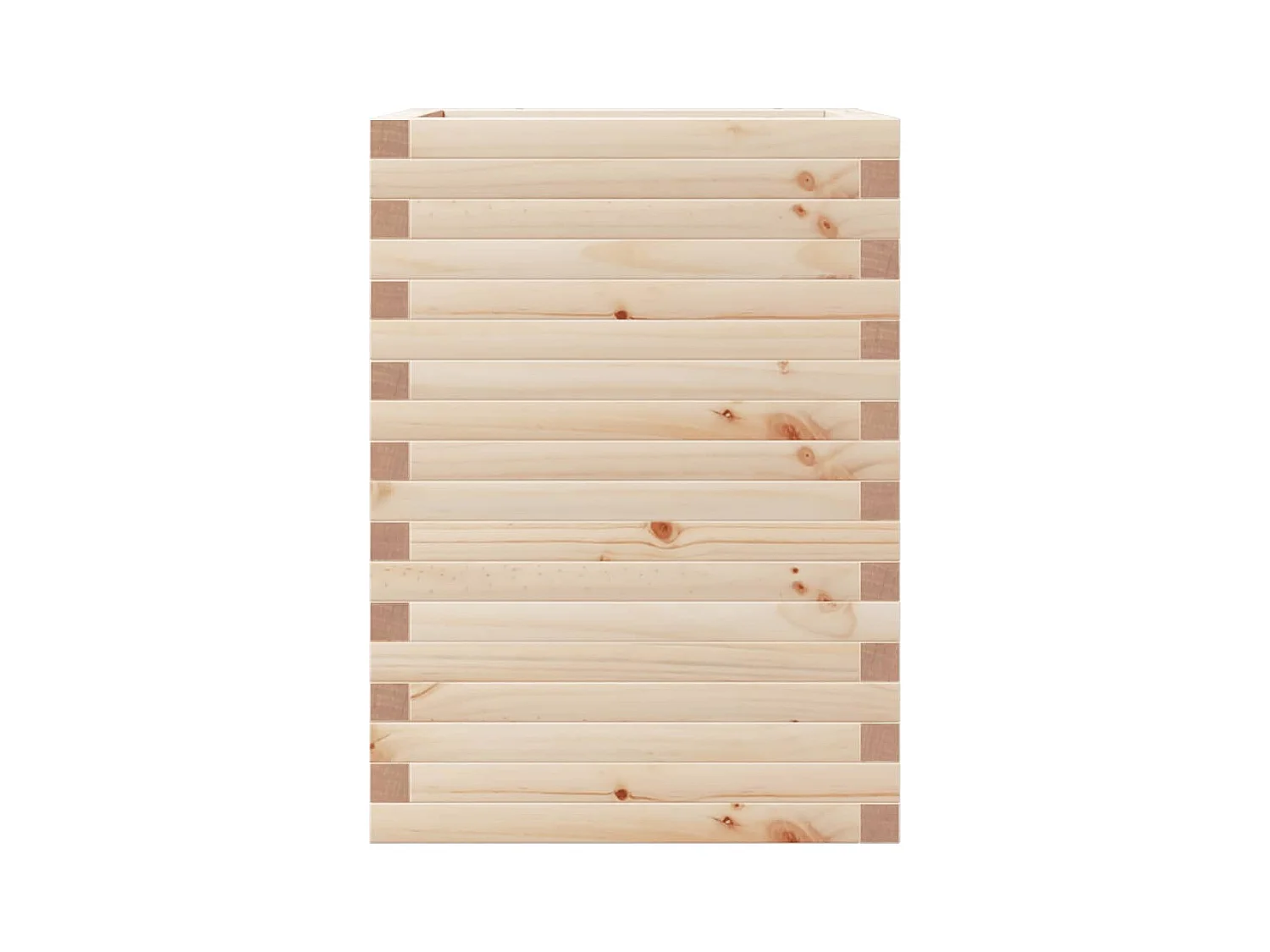 Jardinière bac lit surélevé bois marron 50 x 50 x 68.5 cm 02_0037669