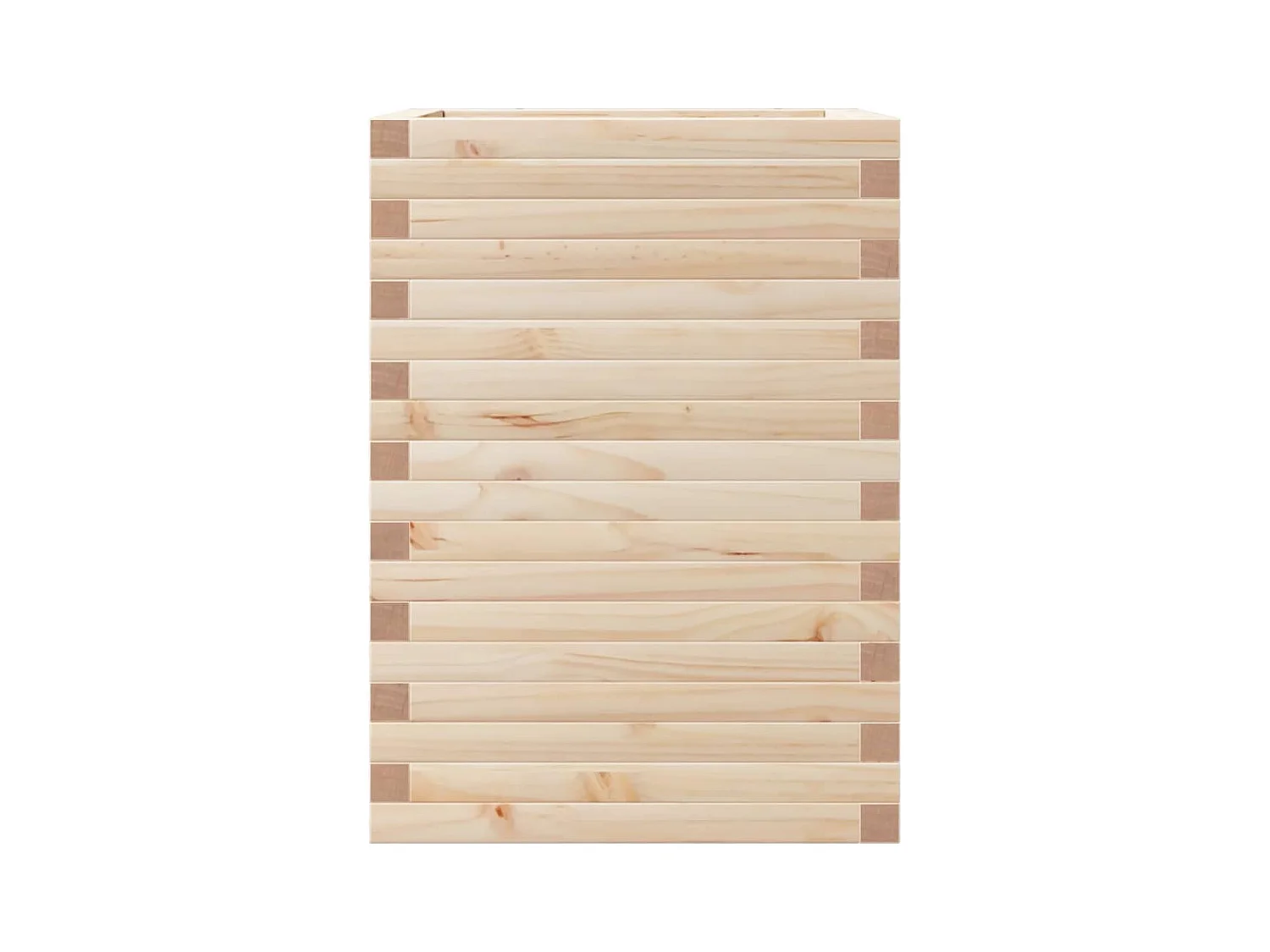 Jardinière bac lit surélevé bois marron 50 x 50 x 68.5 cm 02_0037669