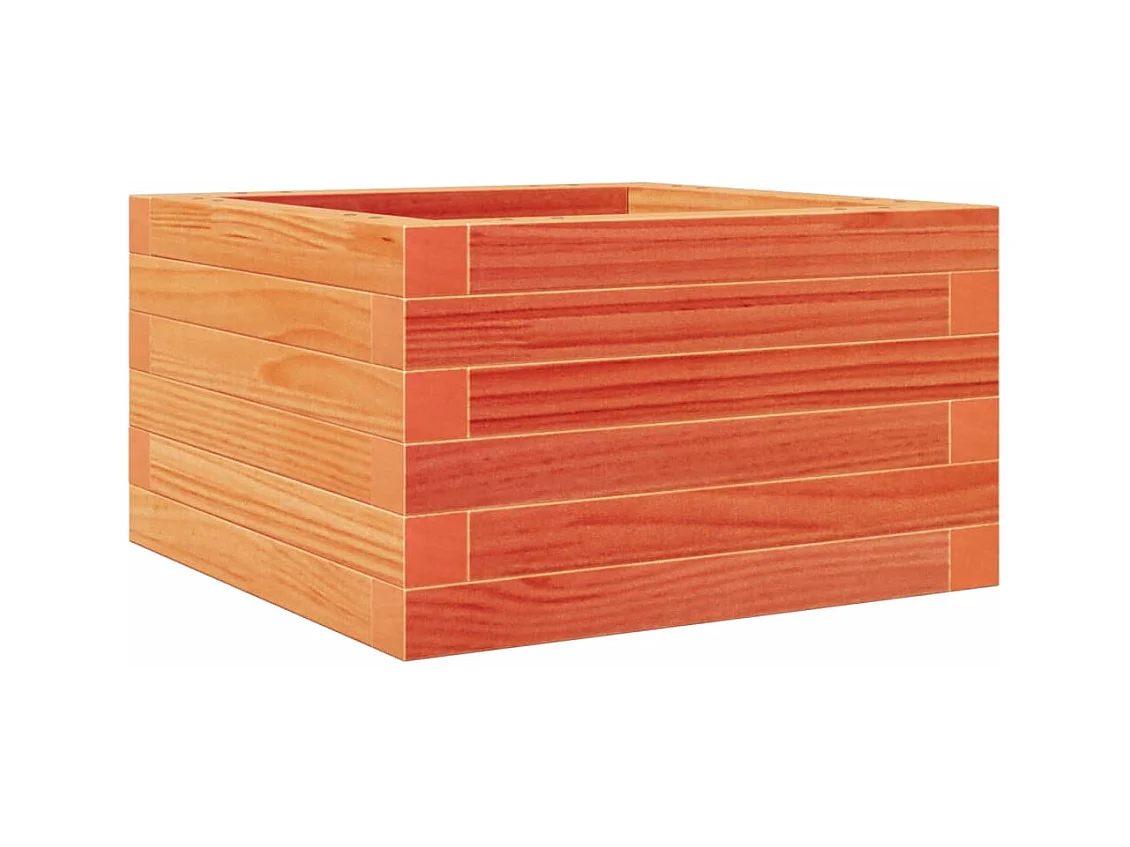 Jardinière bac lit surélevé bois marron 40 x 40 x 23 cm 02_0038451