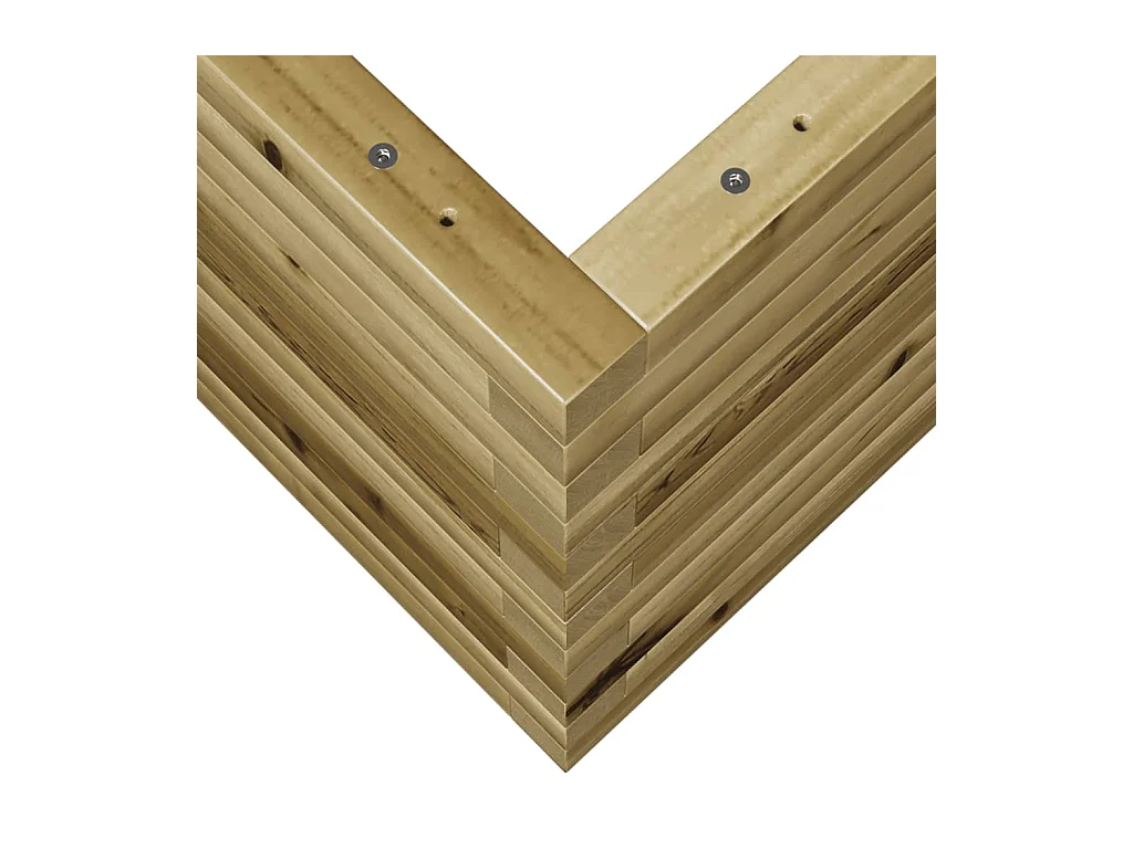 Jardinière bac lit surélevé bois marron 90 x 60 x 45.5 cm 02_0038015