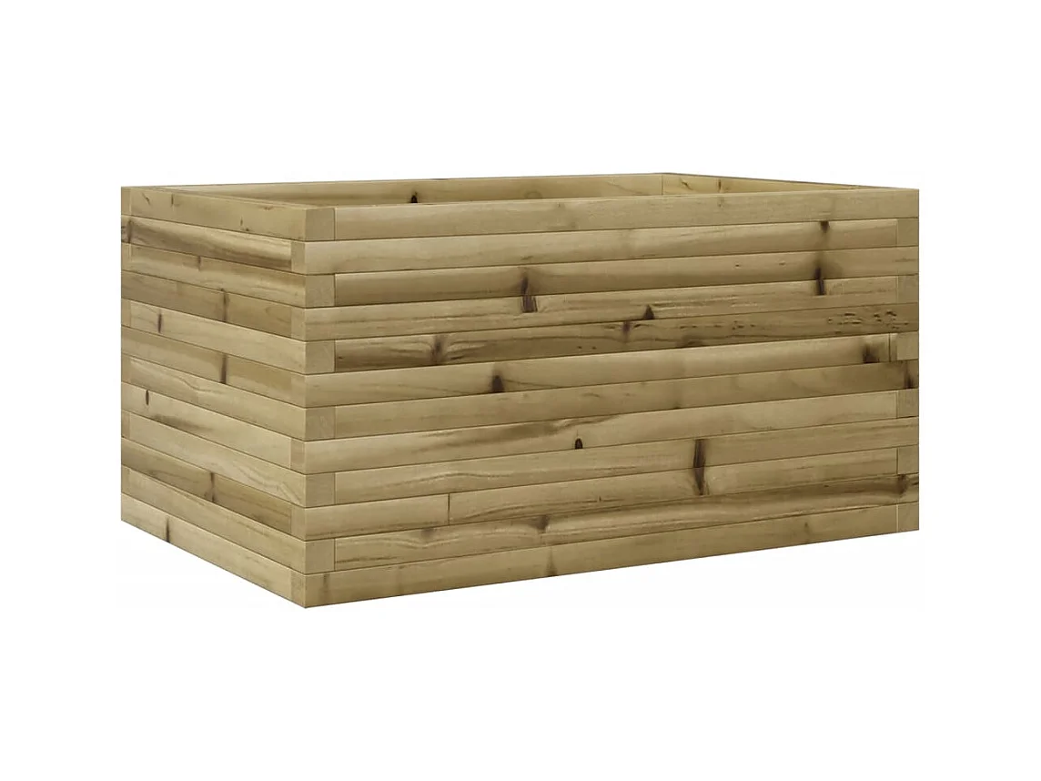 Vassoio per fioriera aiuola rialzata piante fiori terrazza giardino 90 x 60 x 45,5 cm legno di pino impregnato marrone 02_0038015
