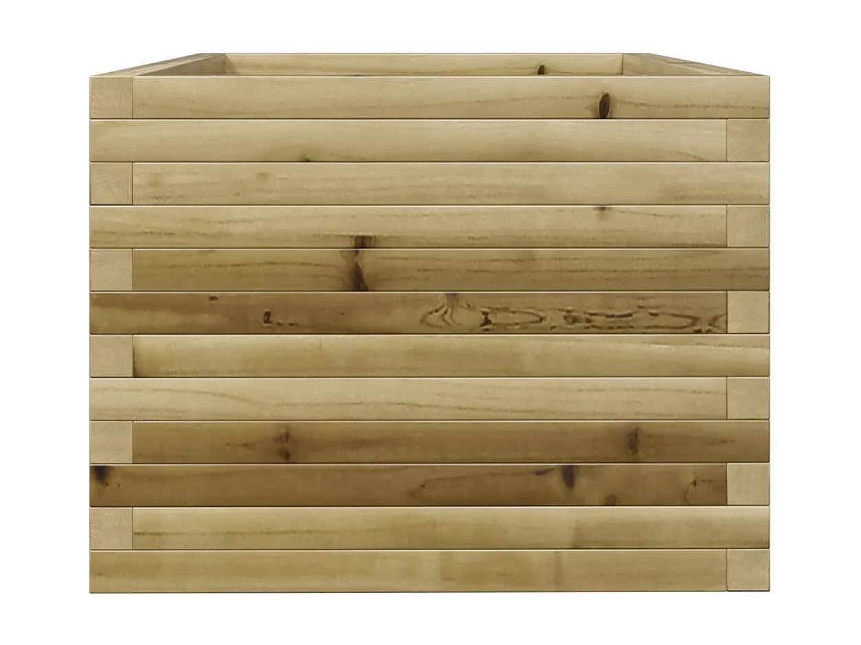 Vassoio per fioriera aiuola rialzata piante fiori terrazza giardino 90 x 60 x 45,5 cm legno di pino impregnato marrone 02_0038015