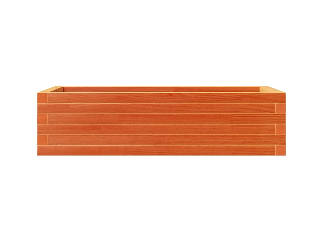 Jardinière bac lit surélevé bois marron 90 x 40 x 23 cm 02_0038507