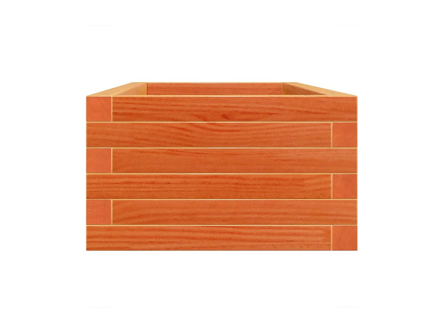 Vassoio per fioriera aiuola rialzata piante fiori terrazzo giardino cera 90 x 40 x 23 cm legno massello di pino marrone 02_0038507