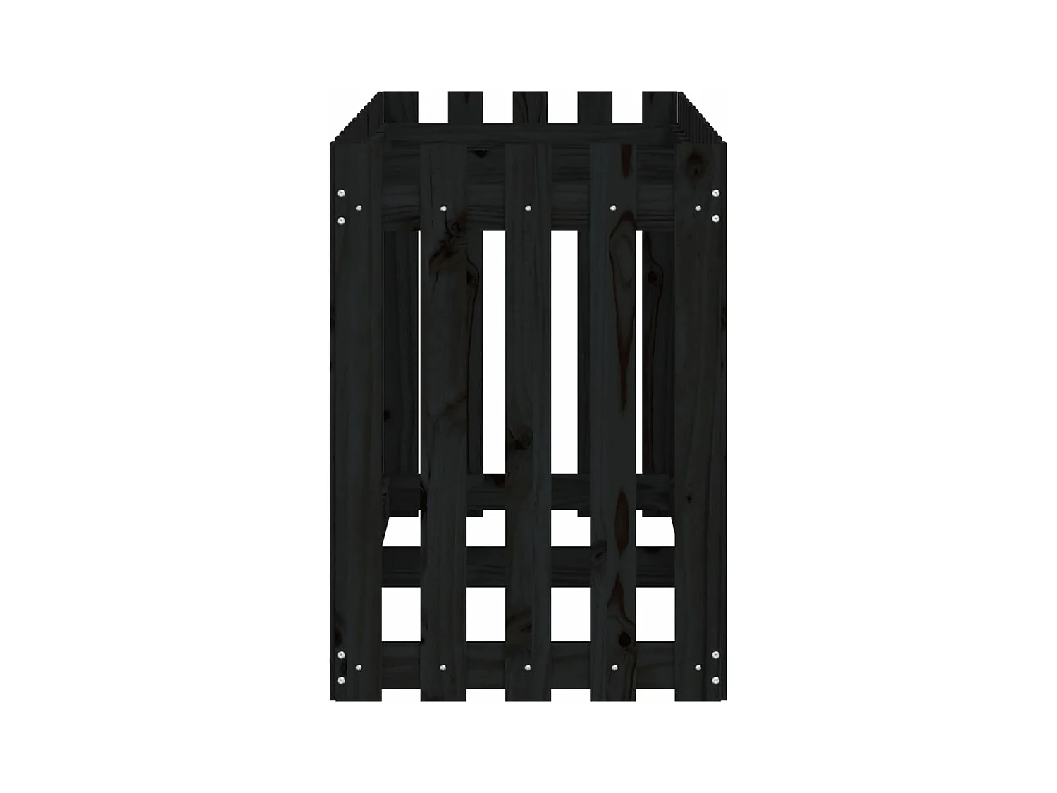 Jardinière bac lit surélevé noire 150 x 50 x 70 cm 02_0039800