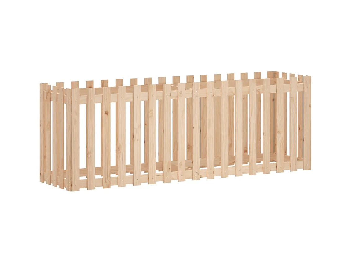 Jardinière bac lit surélevé marron 200 x 50 x 70 cm 02_0039811