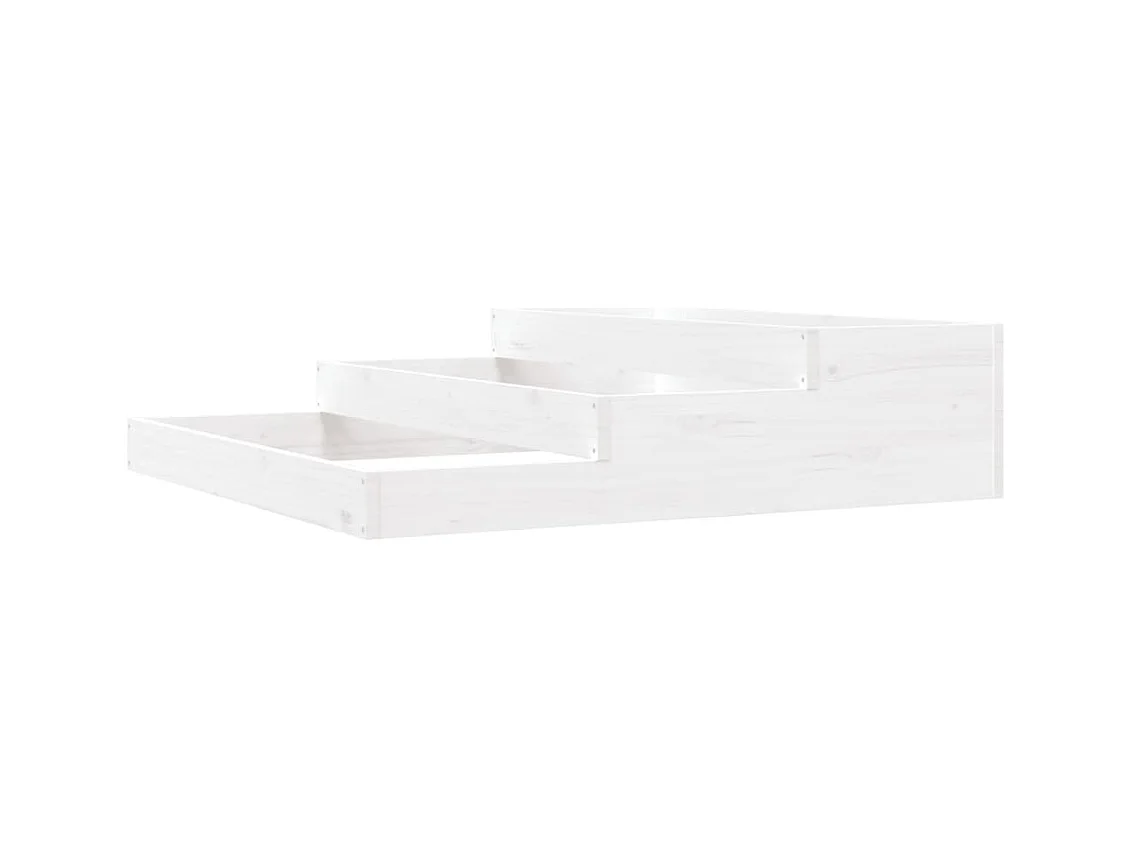 Jardinière bac lit surélevé bois blanche 107 x 107 x 27 cm 02_0037294