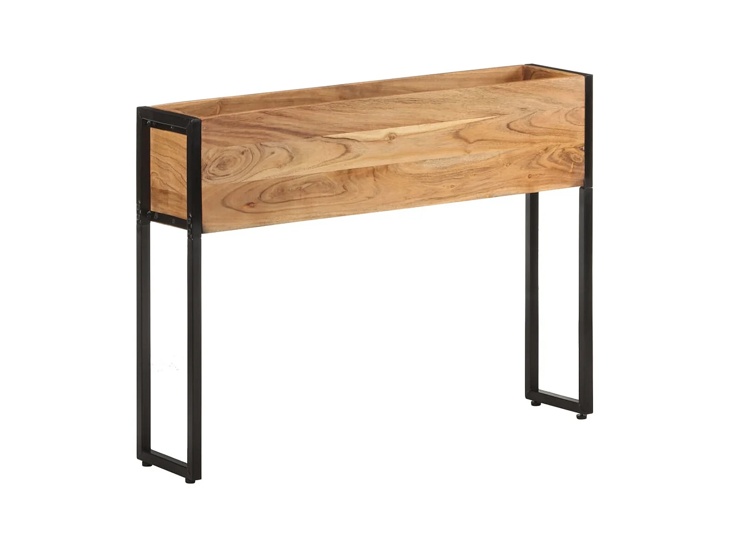 Vassoio per fioriera aiuola rialzata piante fiori terrazza giardino 90 x 20 x 68 cm legno massello di acacia marrone 02_0037964