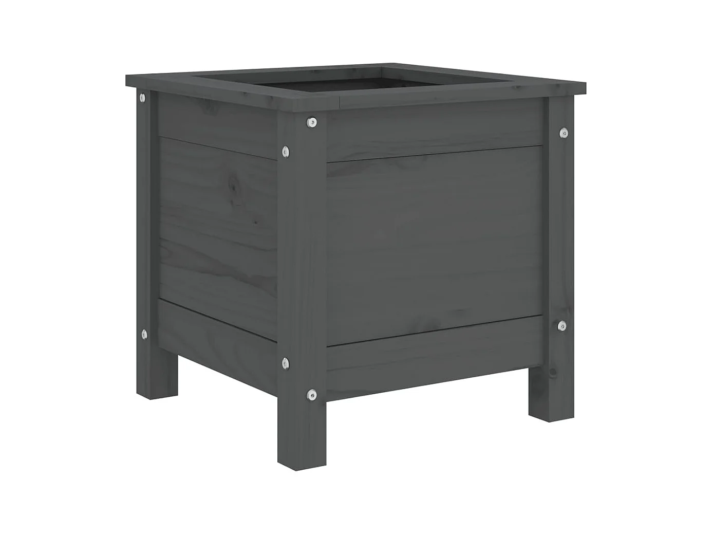 Jardinière bac lit surélevé bois marron 40 x 40 x 39 cm 02_0037533