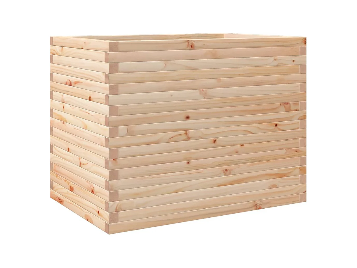 Jardinière bac lit surélevé bois marron 90 x 60 x 68.5 cm 02_0038032