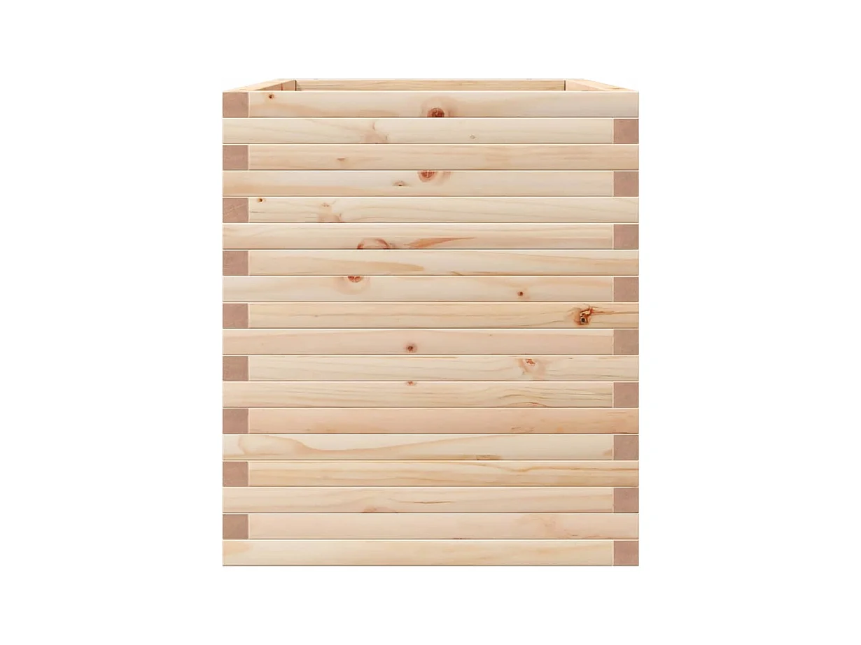 Jardinière bac lit surélevé bois marron 90 x 60 x 68.5 cm 02_0038032