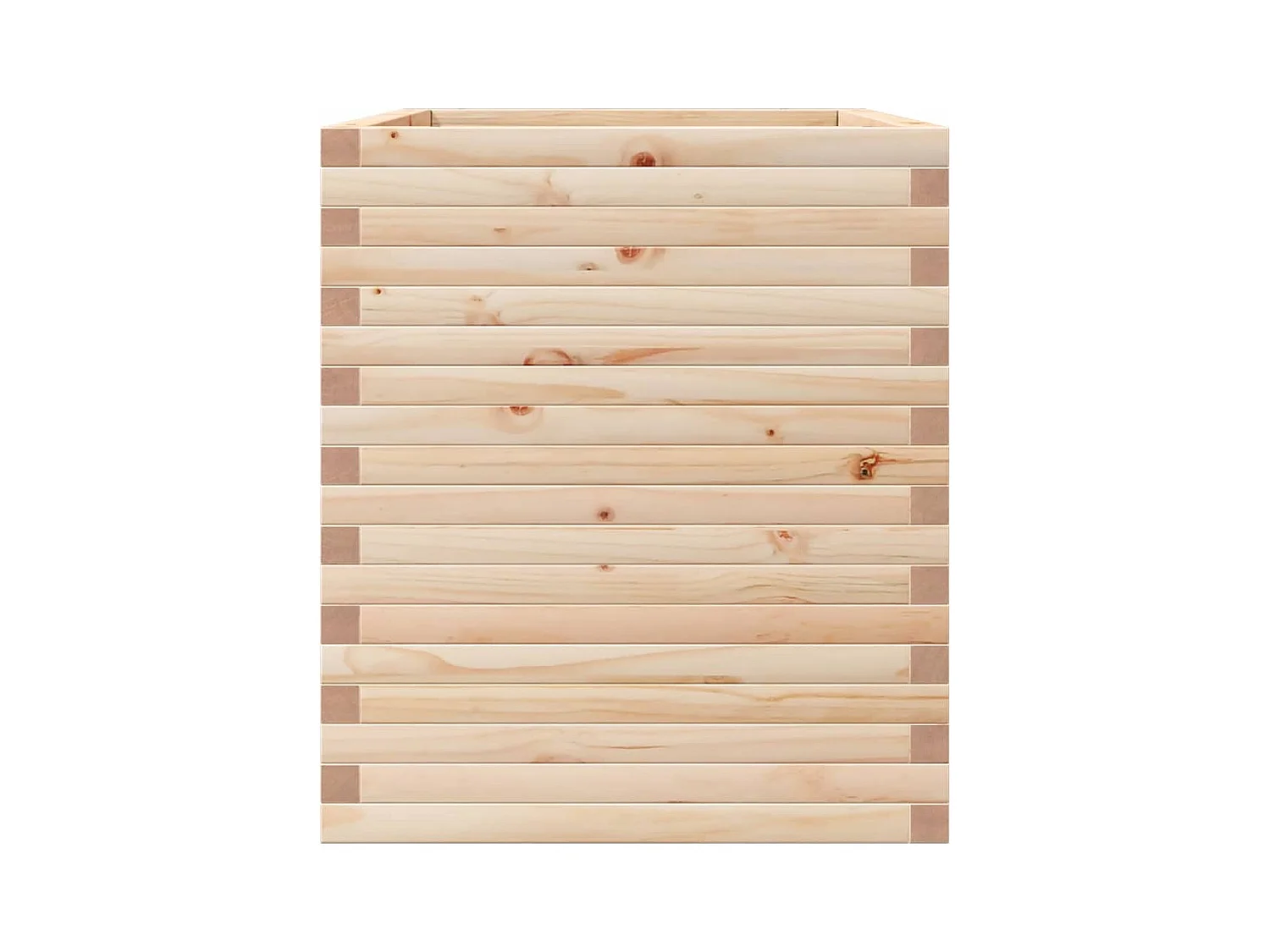 Jardinière bac lit surélevé bois marron 90 x 60 x 68.5 cm 02_0038032