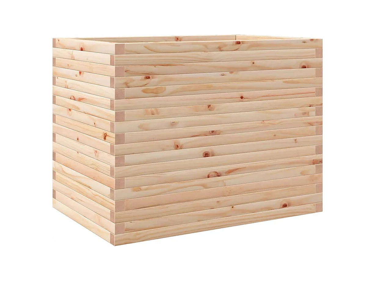 Jardinière bac lit surélevé bois marron 90 x 60 x 68.5 cm 02_0038032