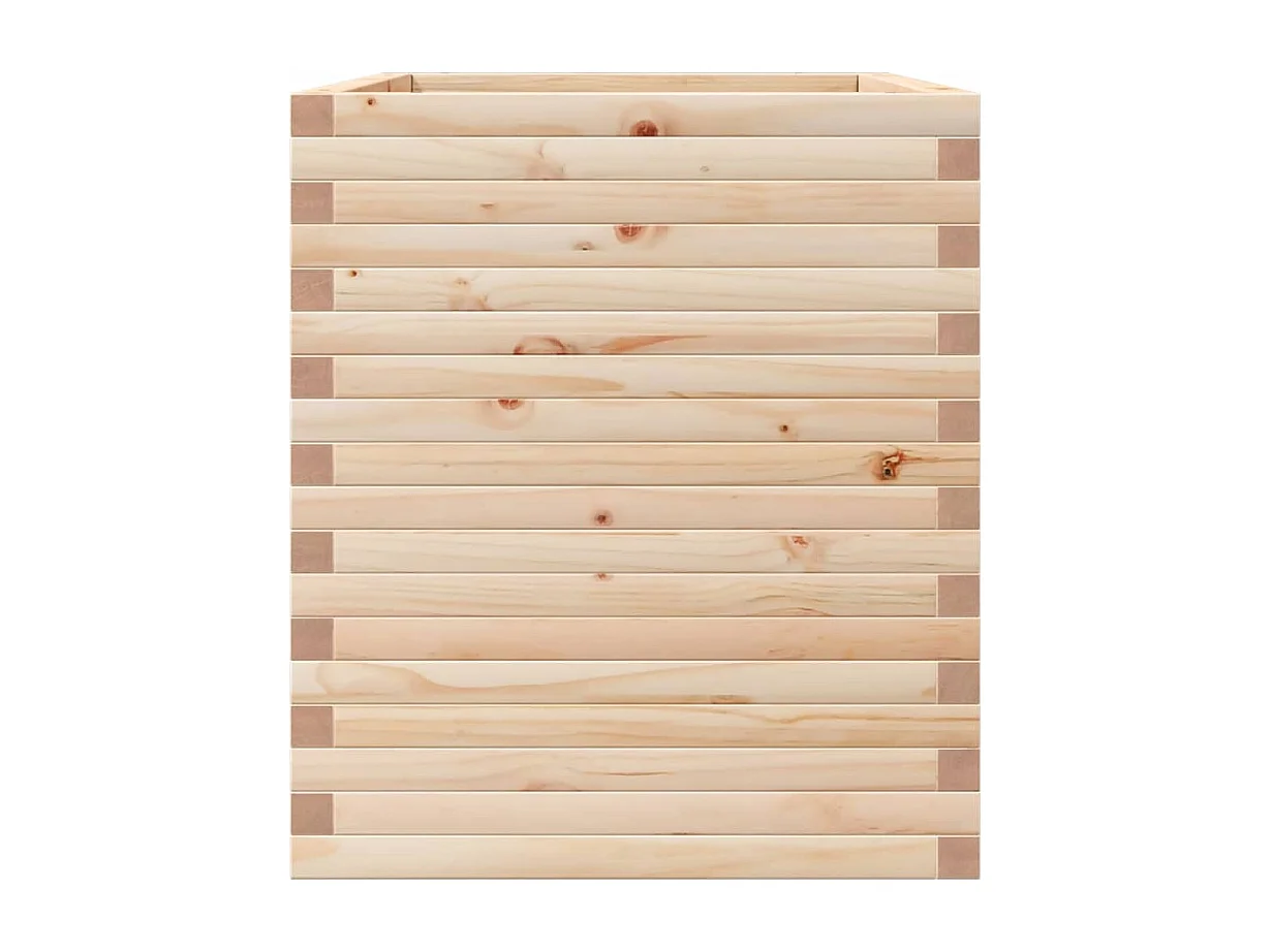 Vassoio per fioriera aiuola rialzata piante fiori terrazza giardino 90 x 60 x 68,5 cm legno di pino massiccio marrone 02_0038032