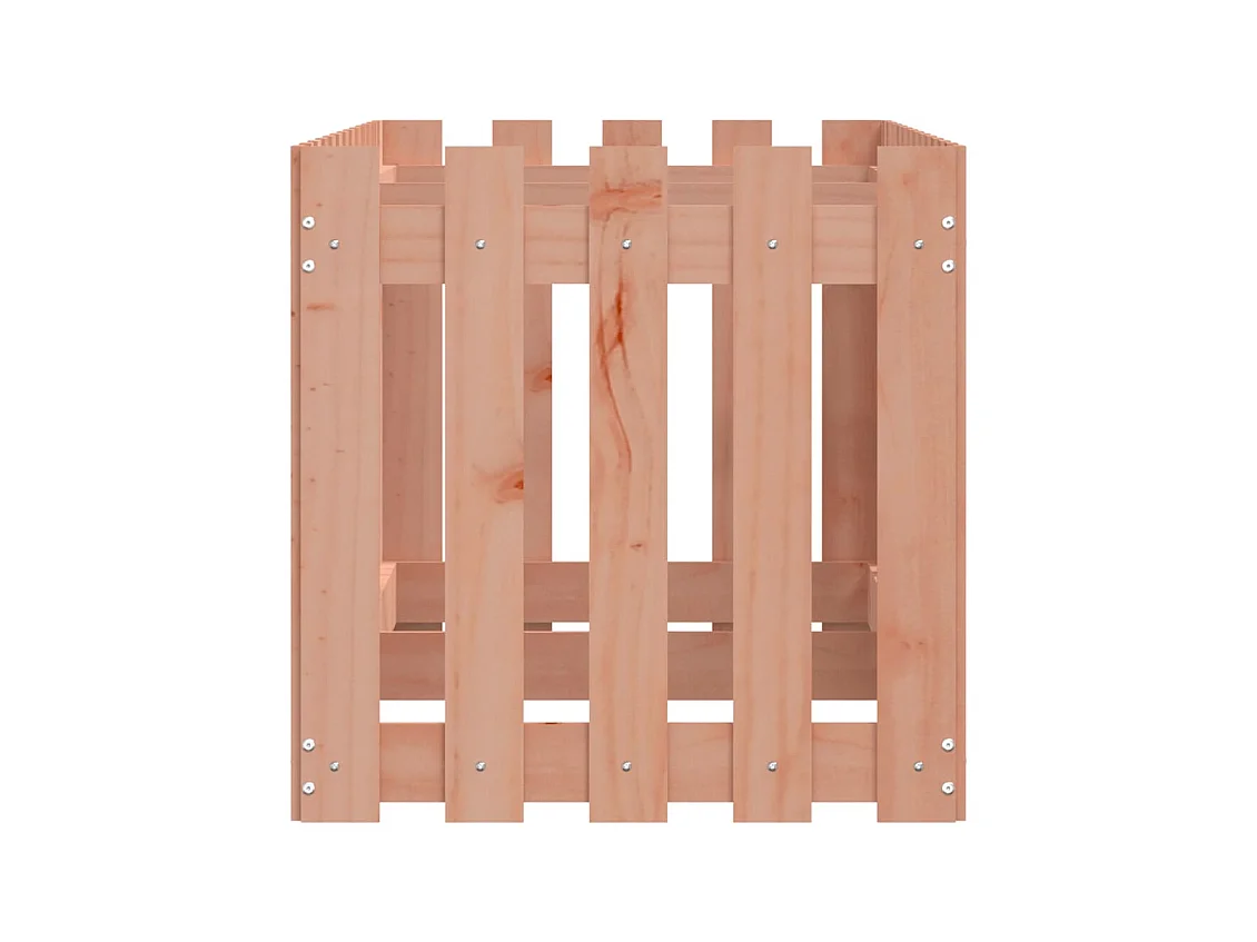 Vassoio per fioriera aiuola rialzata piante fiori terrazza giardino recinzione design legno massello douglas marrone 02_0039828
