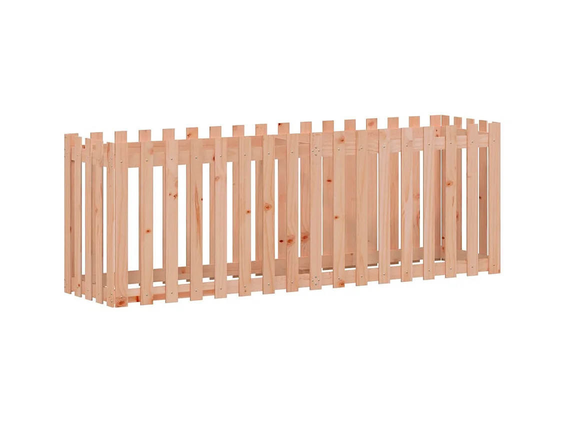 Vassoio per fioriera aiuola rialzata piante fiori terrazza giardino recinzione design legno massello douglas marrone 02_0039821