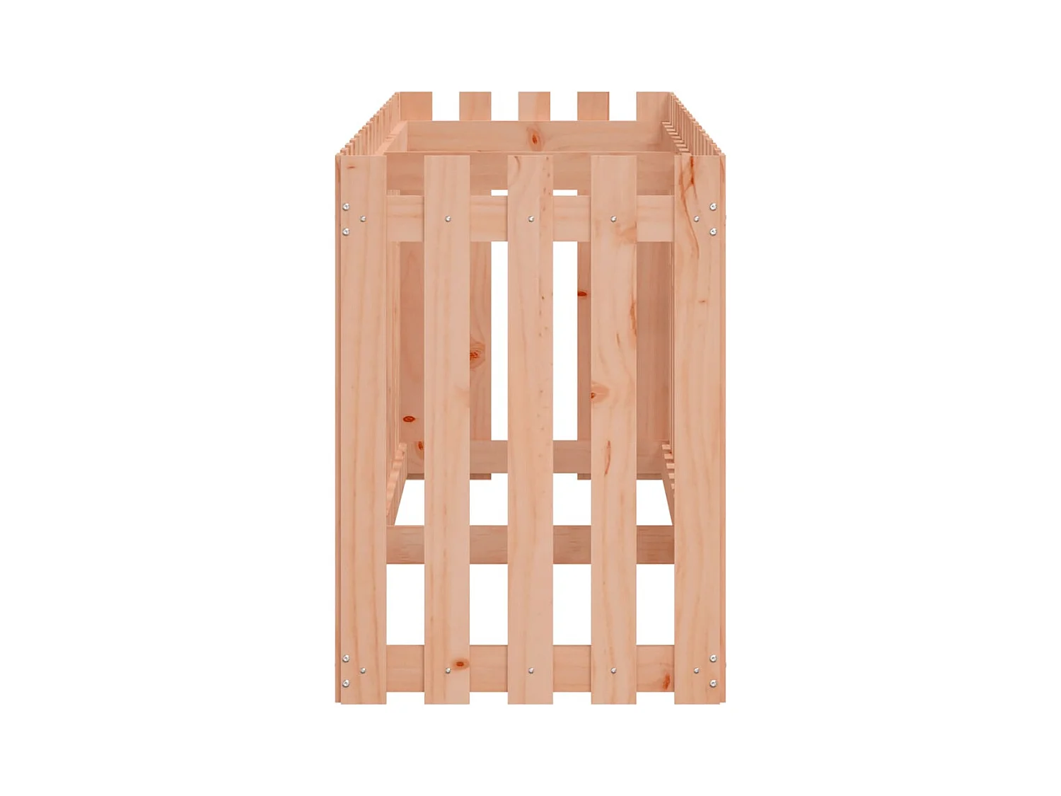 Vassoio per fioriera aiuola rialzata piante fiori terrazza giardino recinzione design legno massello douglas marrone 02_0039821