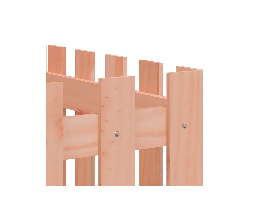 Vassoio per fioriera aiuola rialzata piante fiori terrazza giardino recinzione design legno massello douglas marrone 02_0039821