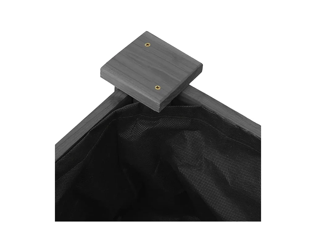 Jardinière bac lit surélevé bois marron 240 x 60 x 25 cm 02_0039846