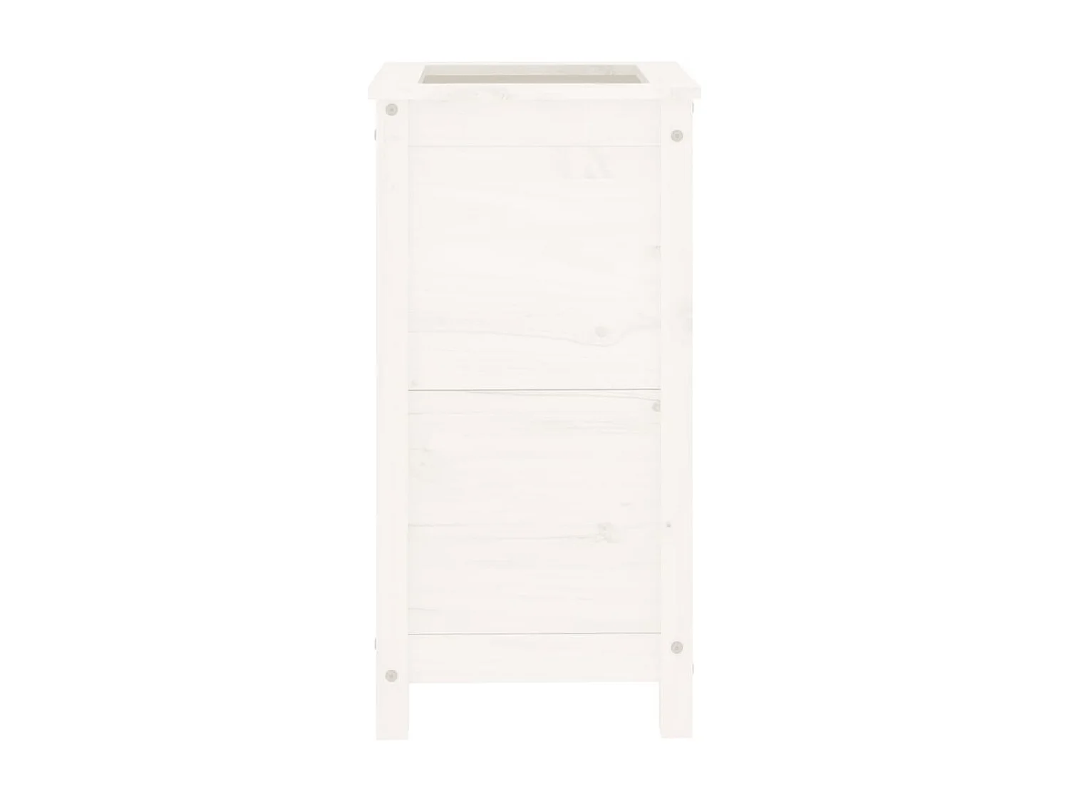 Macetero bancal elevado plantas flores terraza jardín 40 x 40 x 78 cm madera maciza de pino blanco 02_0037579