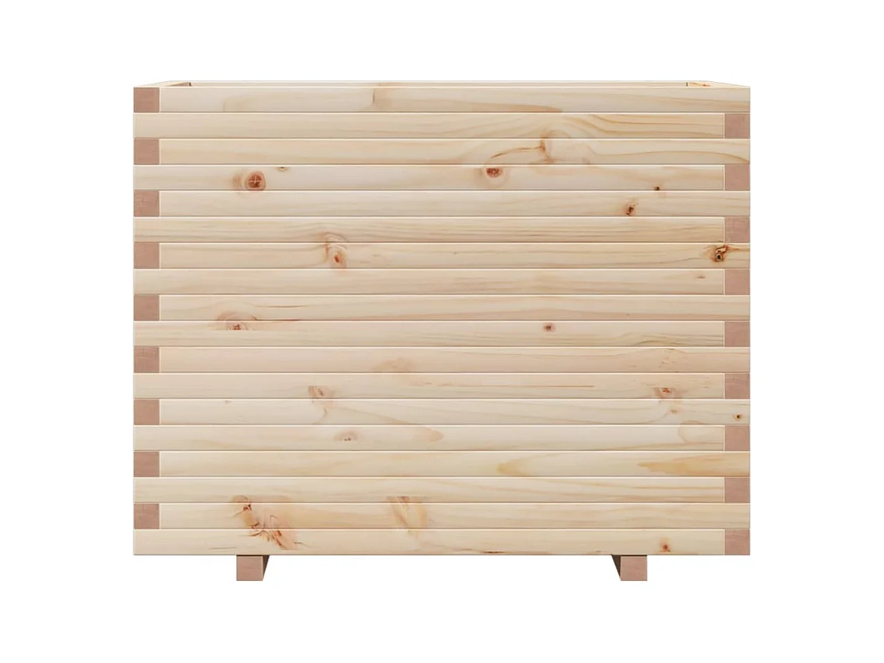 Jardinière bac lit surélevé bois marron 90 x 60 x 72.5 cm 02_0038040