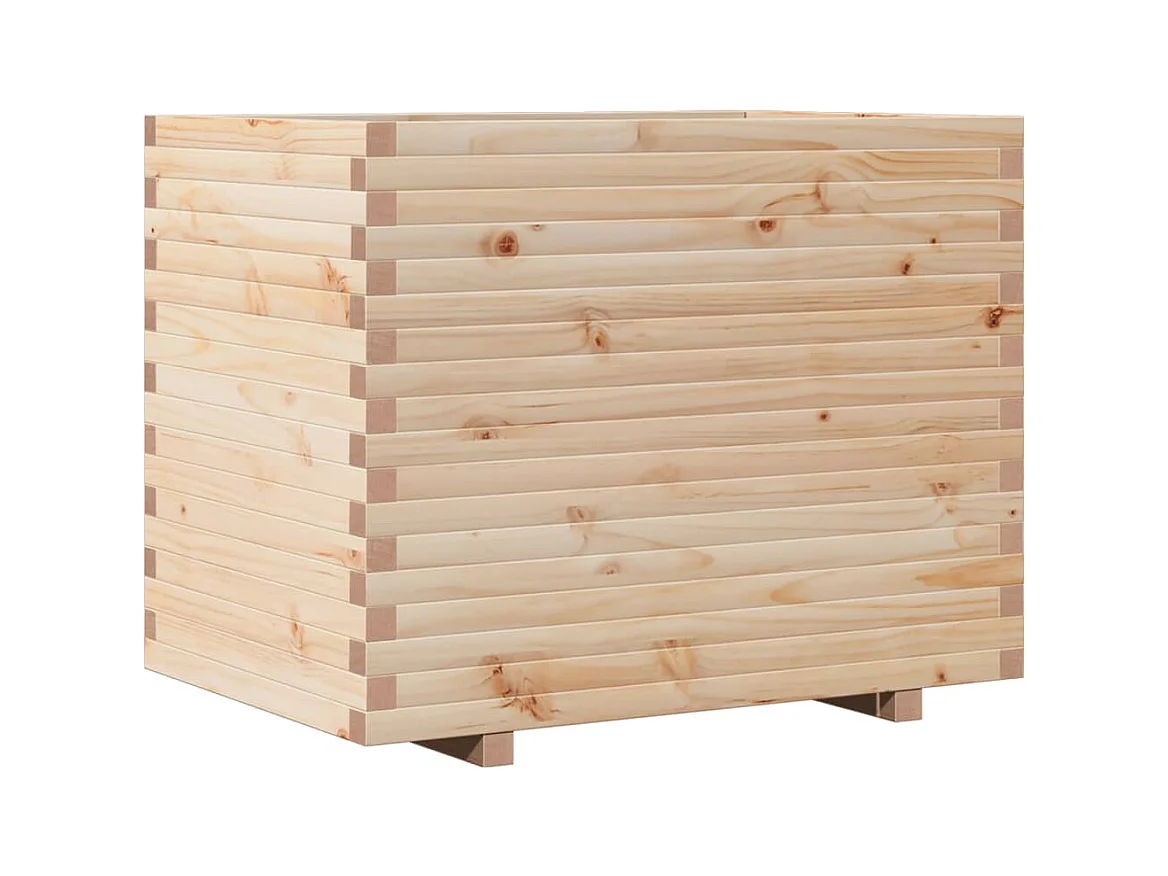 Jardinière bac lit surélevé bois marron 90 x 60 x 72.5 cm 02_0038040