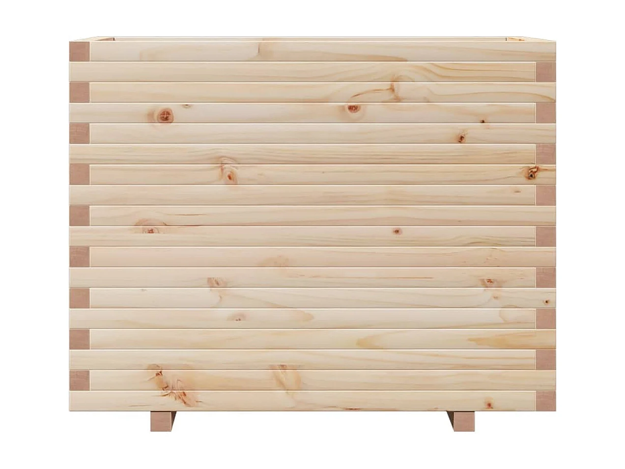 Vassoio per fioriera aiuola rialzata piante fiori terrazza giardino 90 x 60 x 72,5 cm legno di pino massiccio marrone 02_0038040