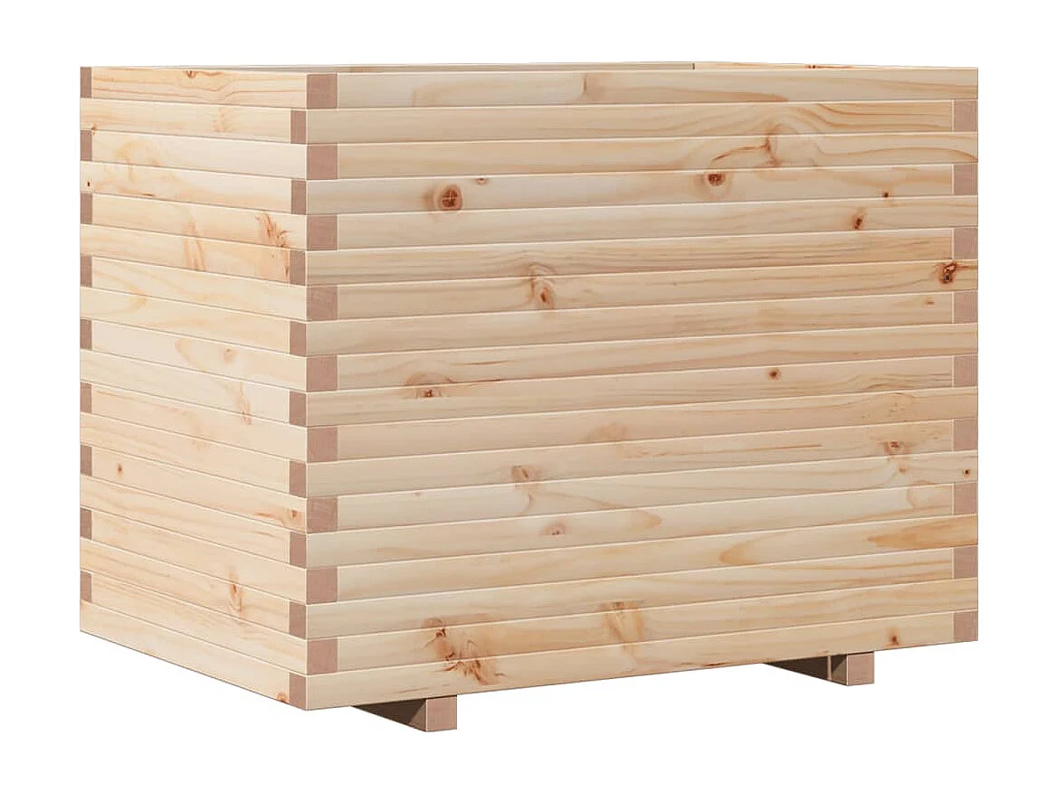 Fioriera rialzata per piante e fiori terrazza/giardino 90 x 60 x 72,5 cm legno di pino massiccio marrone 02_0038040