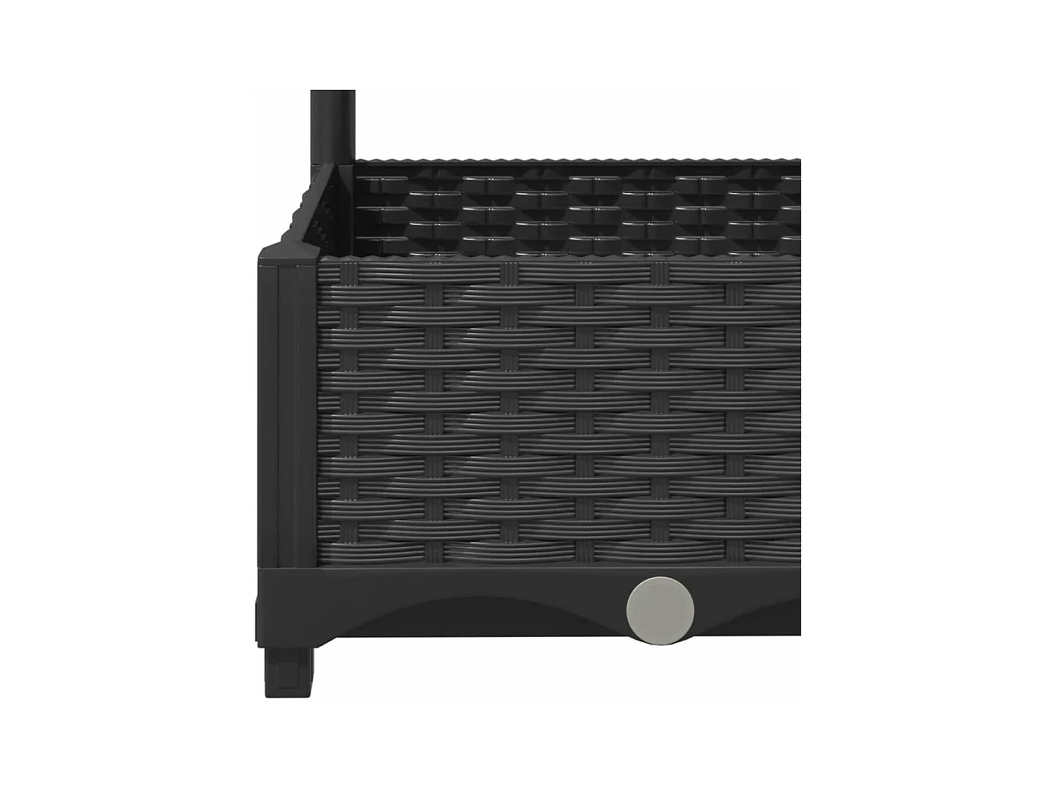 Jardinière bac lit surélevé noire 120 x 120 x 121.5 cm 02_0038225