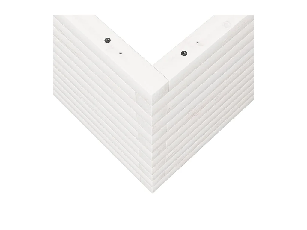 Jardinière bac lit surélevé bois blanche 50 x 50 x 45.5 cm 02_0037637