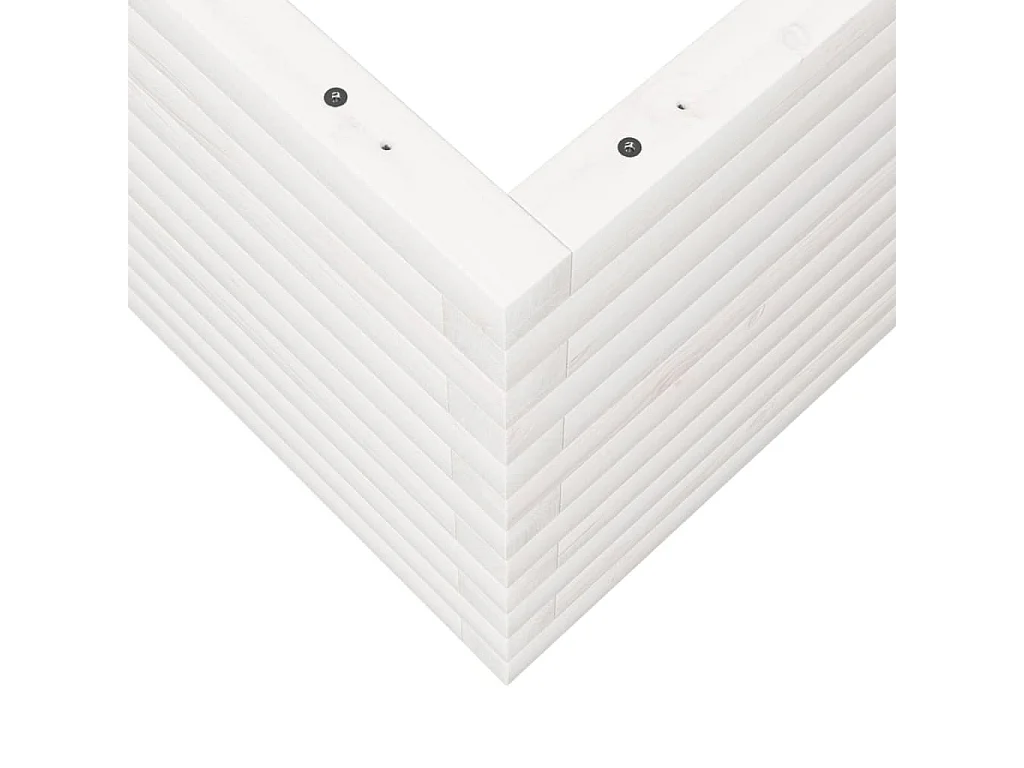 Macetero bancal elevado plantas flores terraza jardín 50 x 50 x 45,5 cm madera maciza de pino blanco 02_0037637