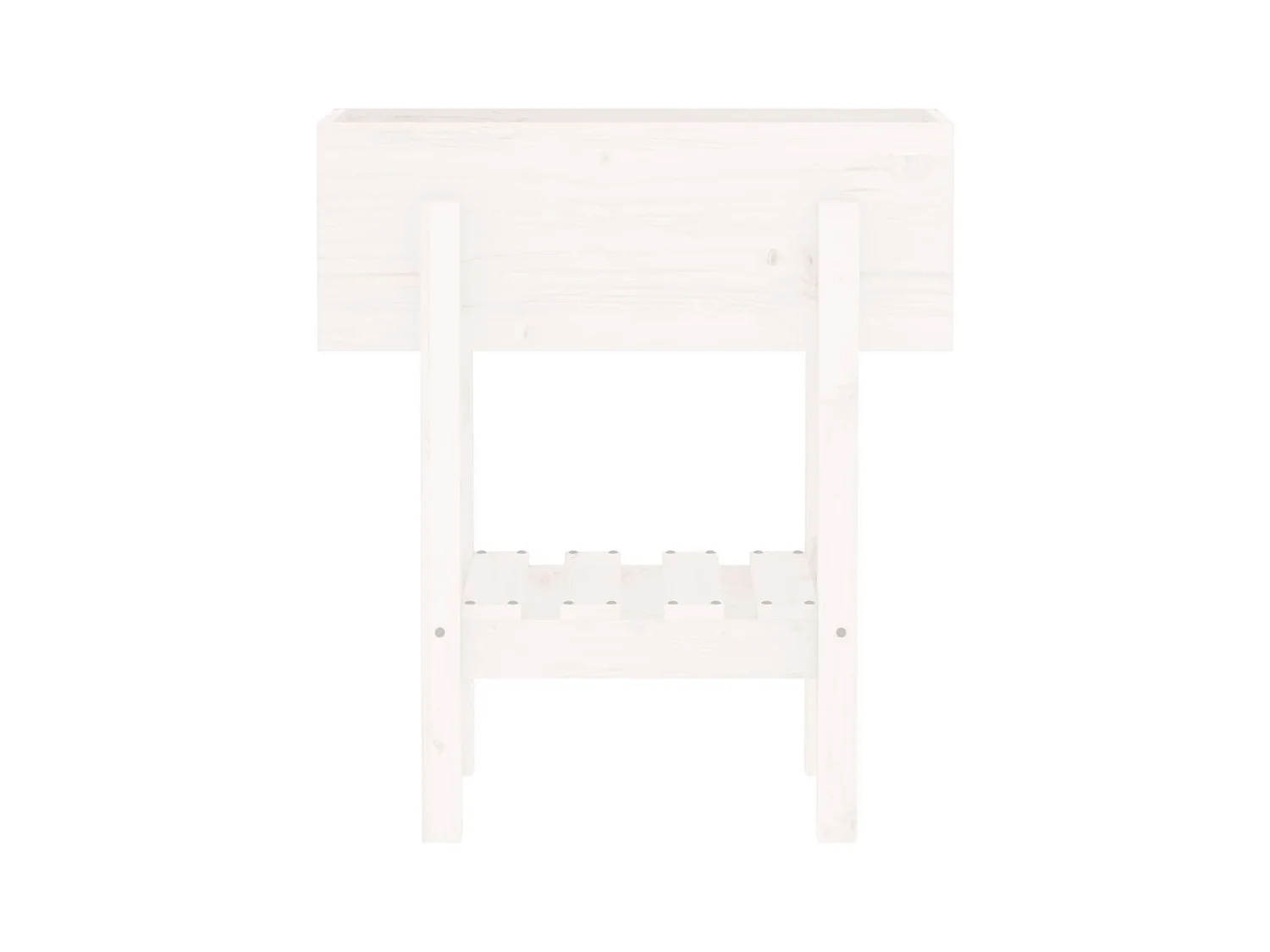 Jardinière bac lit surélevé bois blanche 62 x 30 x 69 cm 02_0037747