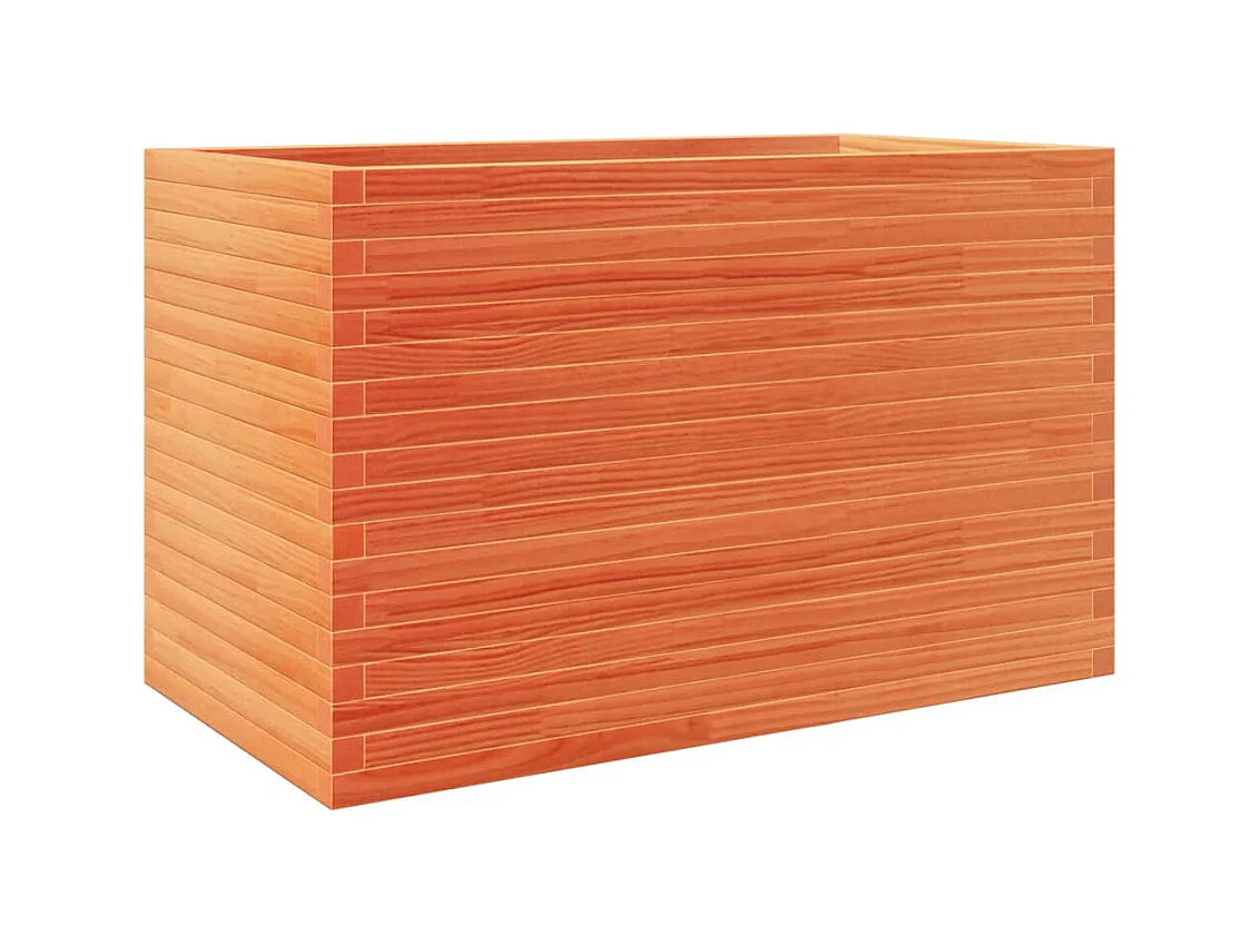 Vassoio per fioriera aiuola rialzata piante fiori terrazza giardino cera 110 x 60 x 68,5 cm legno di pino massiccio marrone 02_0038443