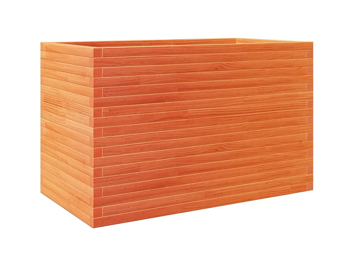 Vassoio per fioriera aiuola rialzata piante fiori terrazza giardino cera 110 x 60 x 68,5 cm legno di pino massiccio marrone 02_0038443