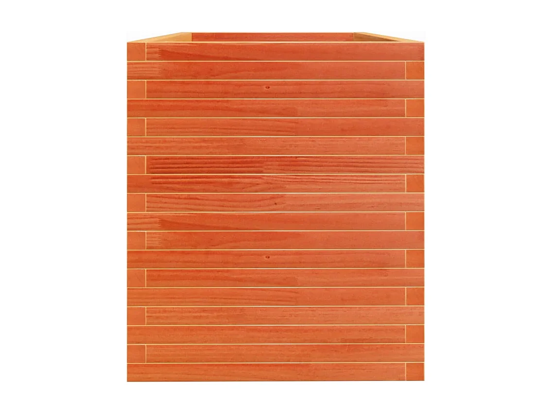 Bandeja para plantas canteiro elevado plantas flores terraço jardim cera 110 x 60 x 68,5 cm madeira maciça de pinho marrom 02_0038443