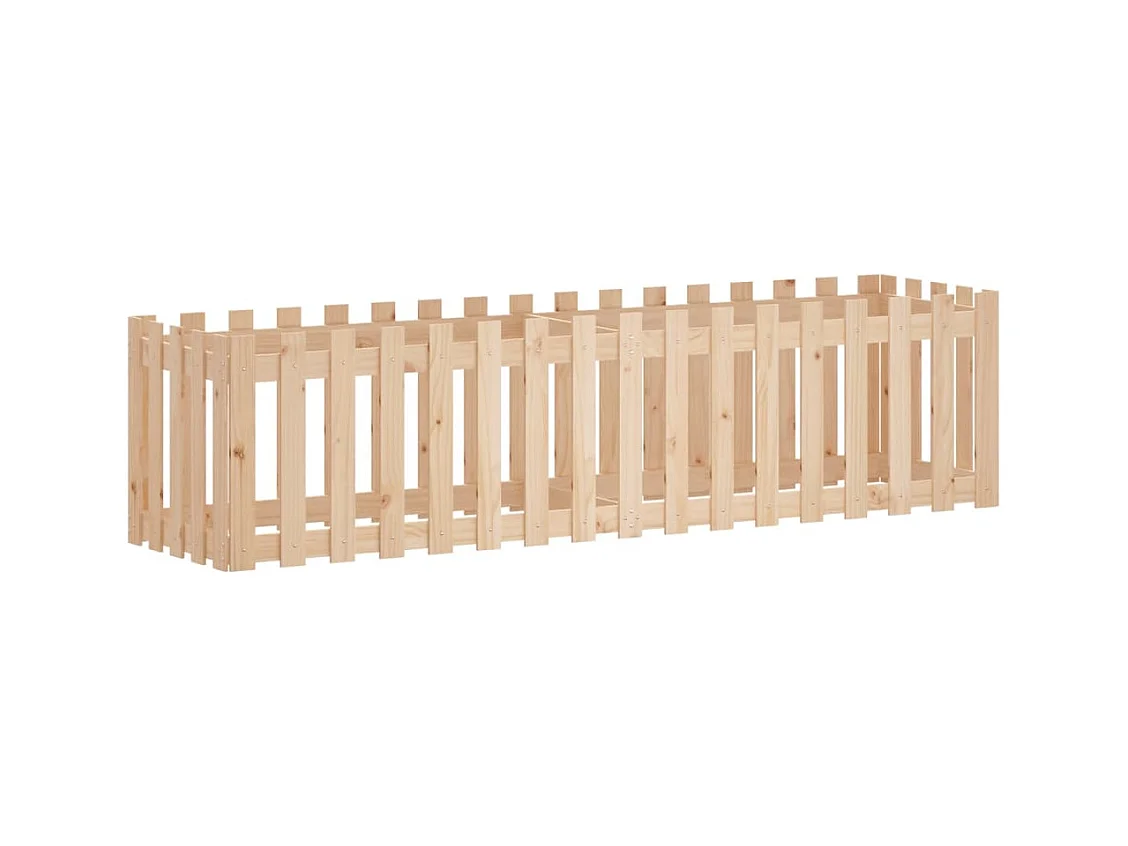 Jardinière bac lit surélevé marron 200 x 50 x 50 cm 02_0039808