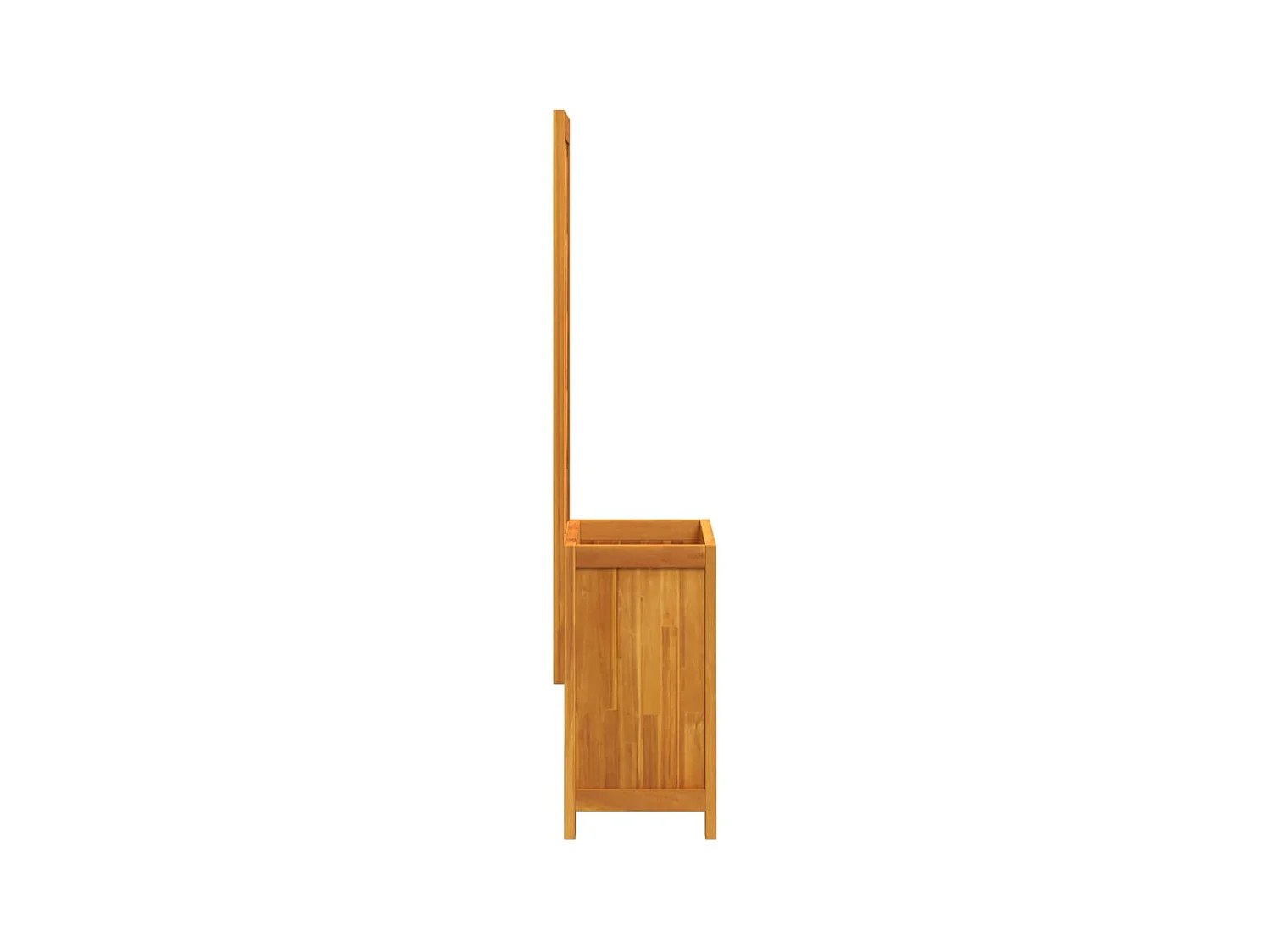 Jardinière bac lit surélevé bois marron 55 x 29.5 x 132 cm 02_0038299