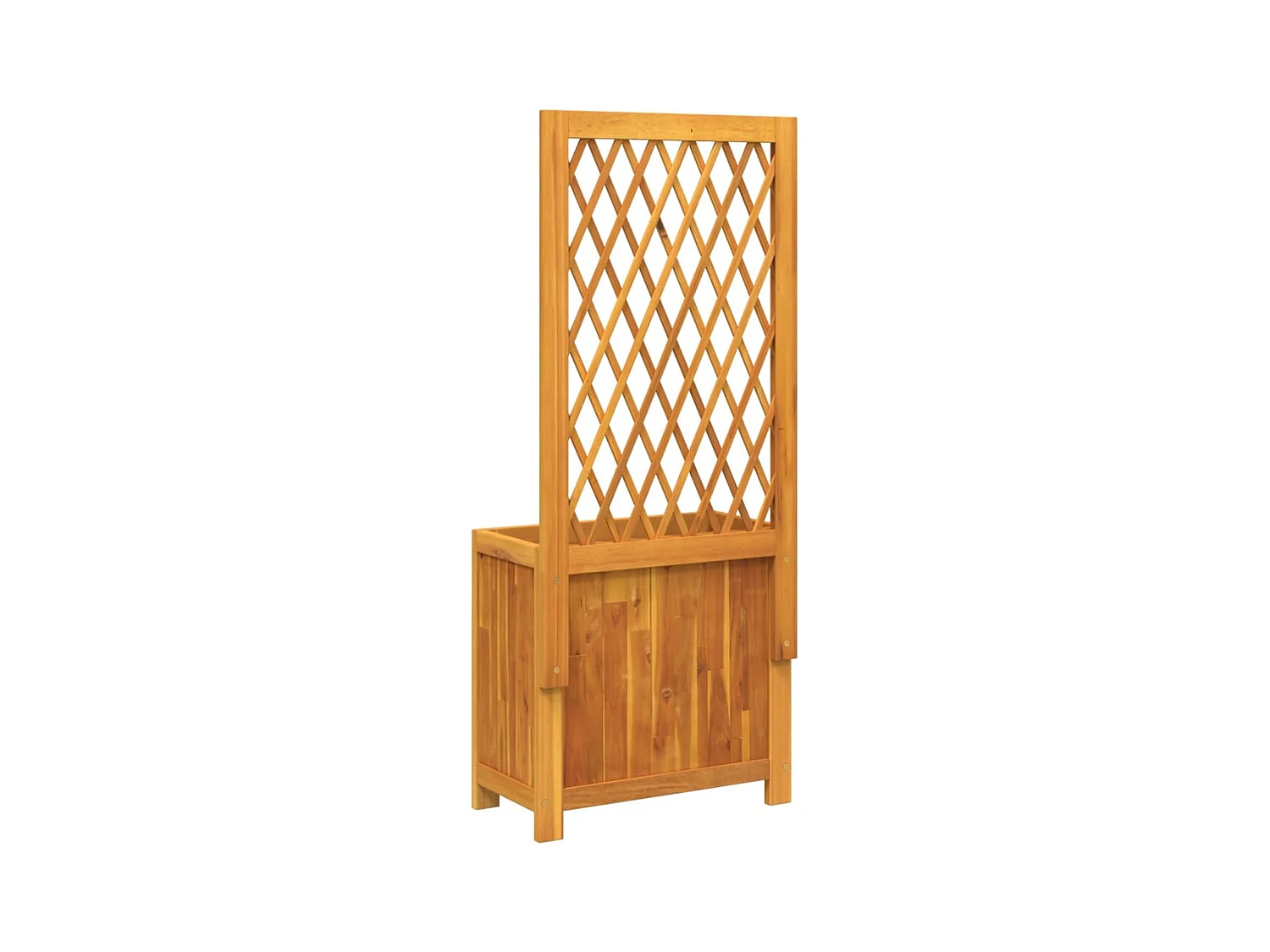 Jardinière bac lit surélevé bois marron 55 x 29.5 x 132 cm 02_0038299