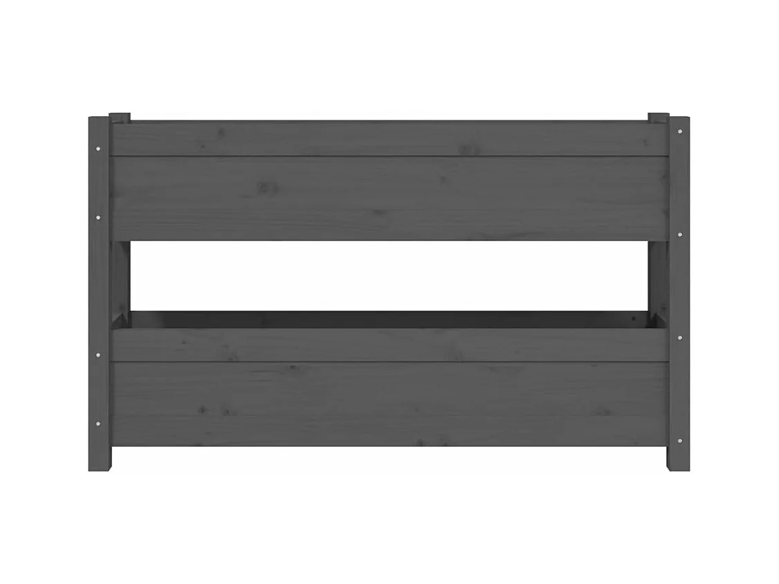 Jardinière bac lit surélevé bois marron 112 x 25 x 66 cm 02_0037400