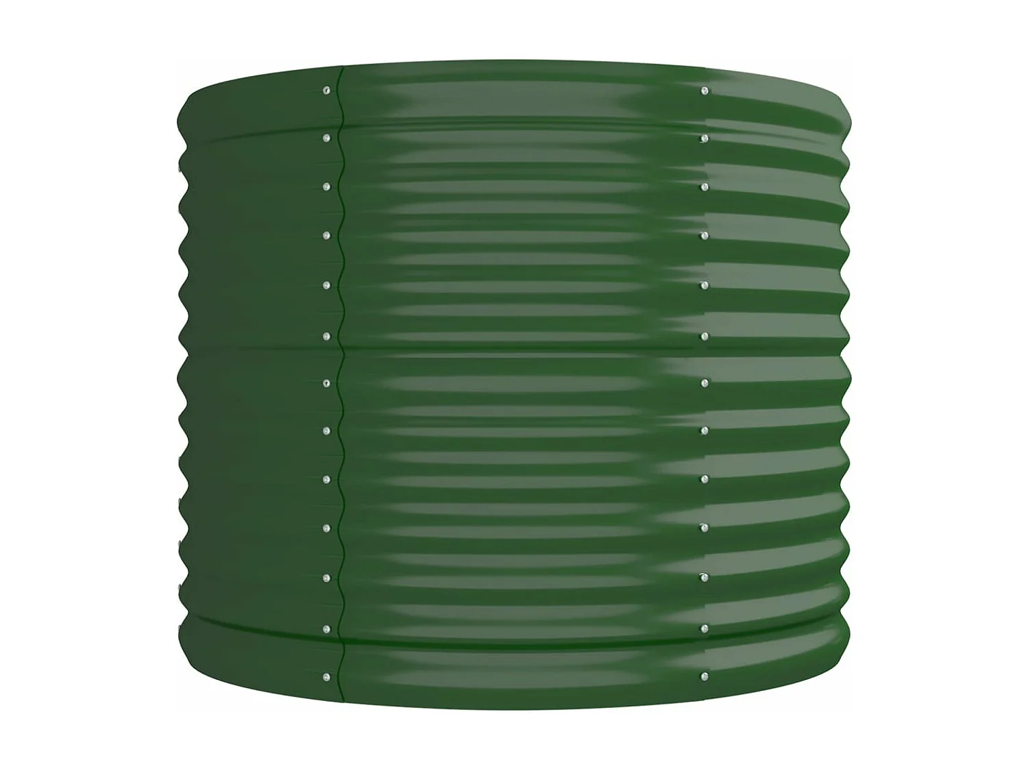 Bandeja para plantador canteiro elevado plantas flores terraço jardim jardim aço revestido a pó 296 x 80 x 68 cm verde 02_0039626