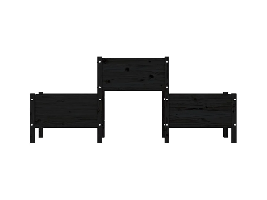 Jardinière bac lit surélevé bois marron 178.5 x 44 x 75 cm 02_0037468