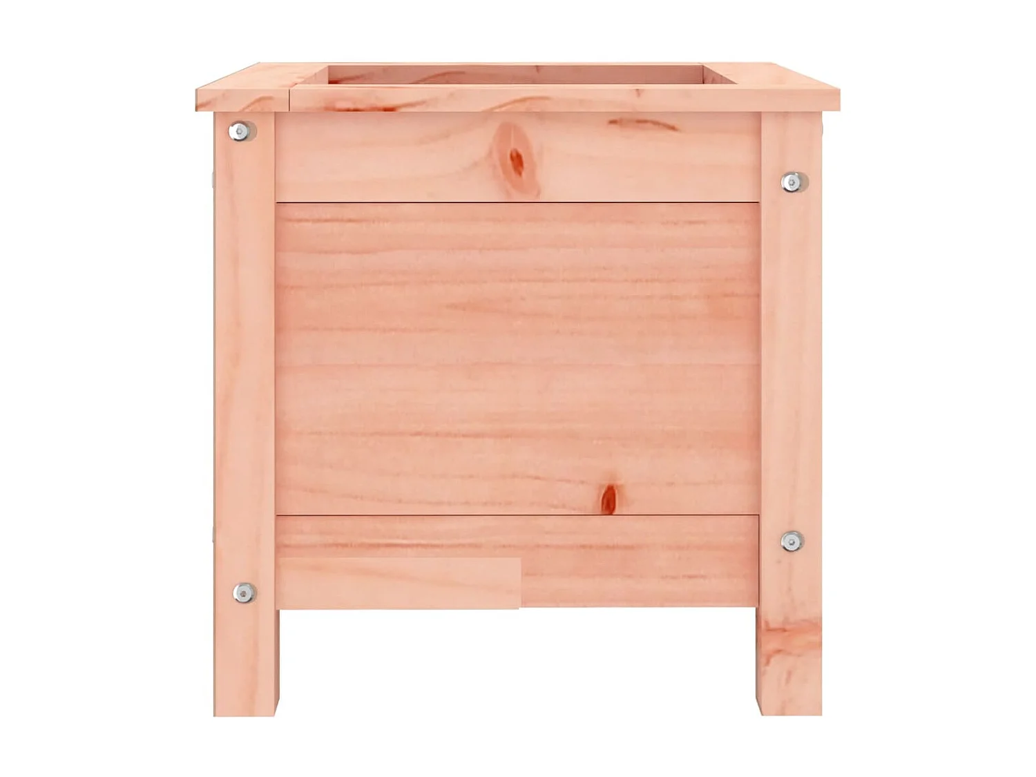 Vassoio per fioriera aiuola rialzata piante fiori terrazza giardino 40 x 40 x 39 cm legno massello marrone Douglas 02_0037536