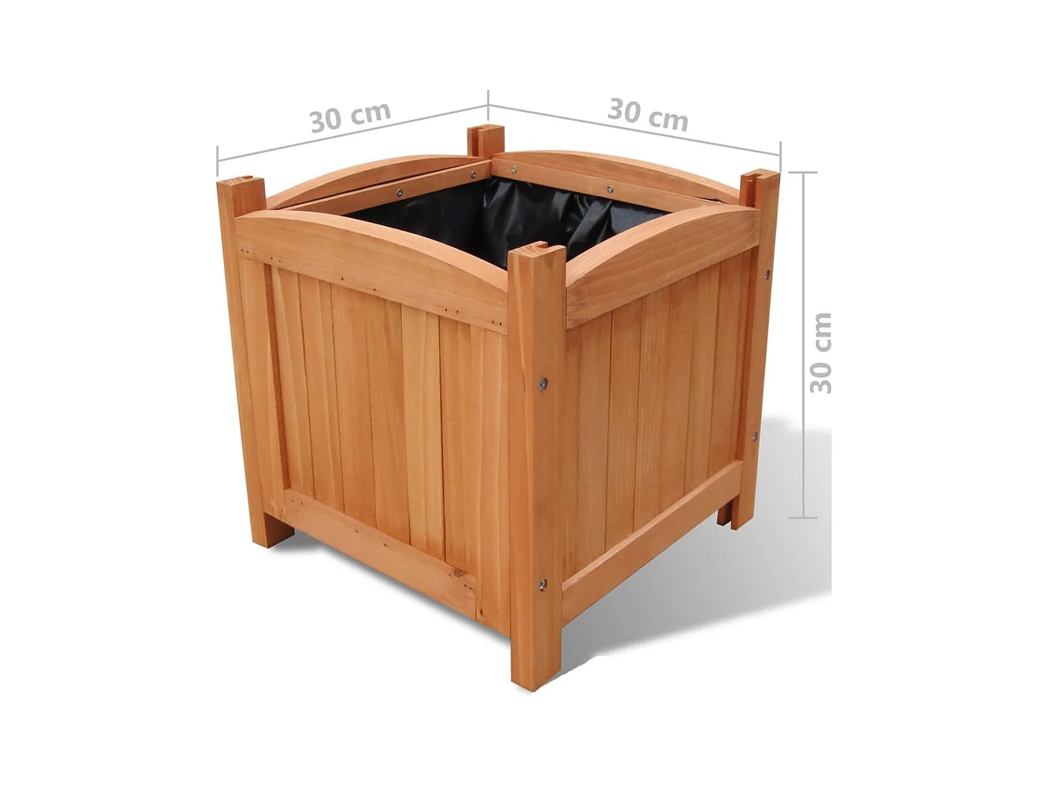 Jardinière lit surélevé plantes 30 x 30 x 30 cm 02_0001332