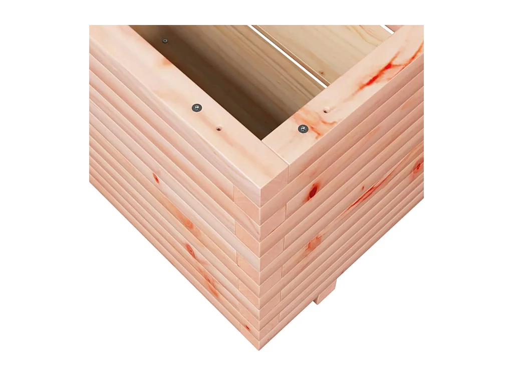 Jardinière bac lit surélevé bois marron 110 x 110 x 49.5 cm 02_0037322