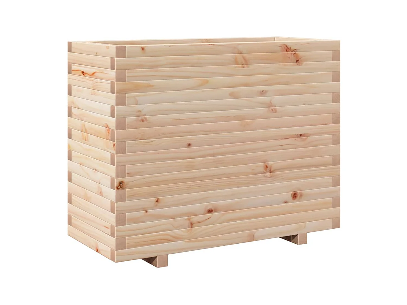 Bandeja para plantas canteiro elevado plantas flores terraço jardim 90 x 40 x 72,5 cm madeira maciça de pinho marrom 02_0037998