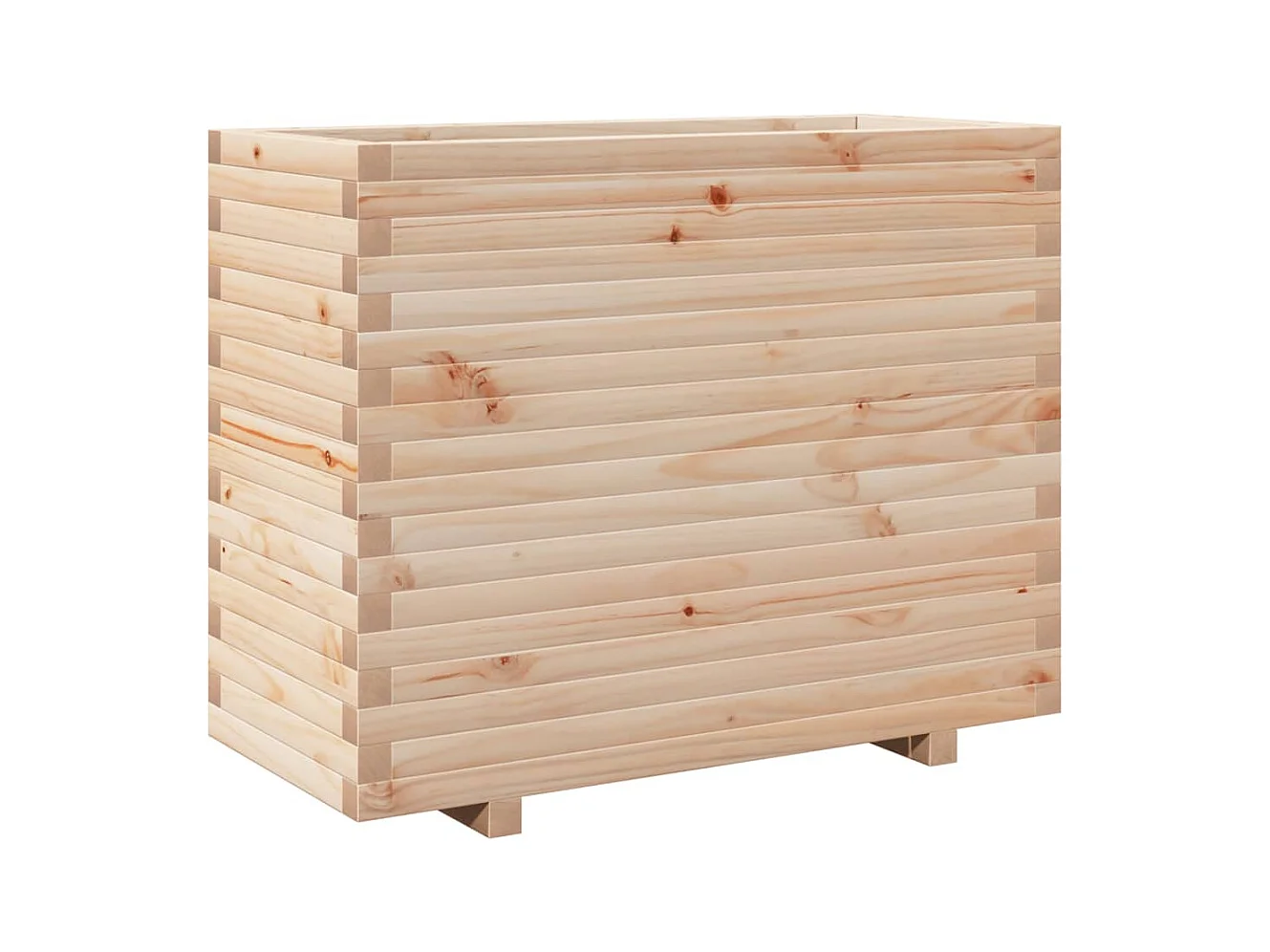 Bandeja para plantas canteiro elevado plantas flores terraço jardim 90 x 40 x 72,5 cm madeira maciça de pinho marrom 02_0037998