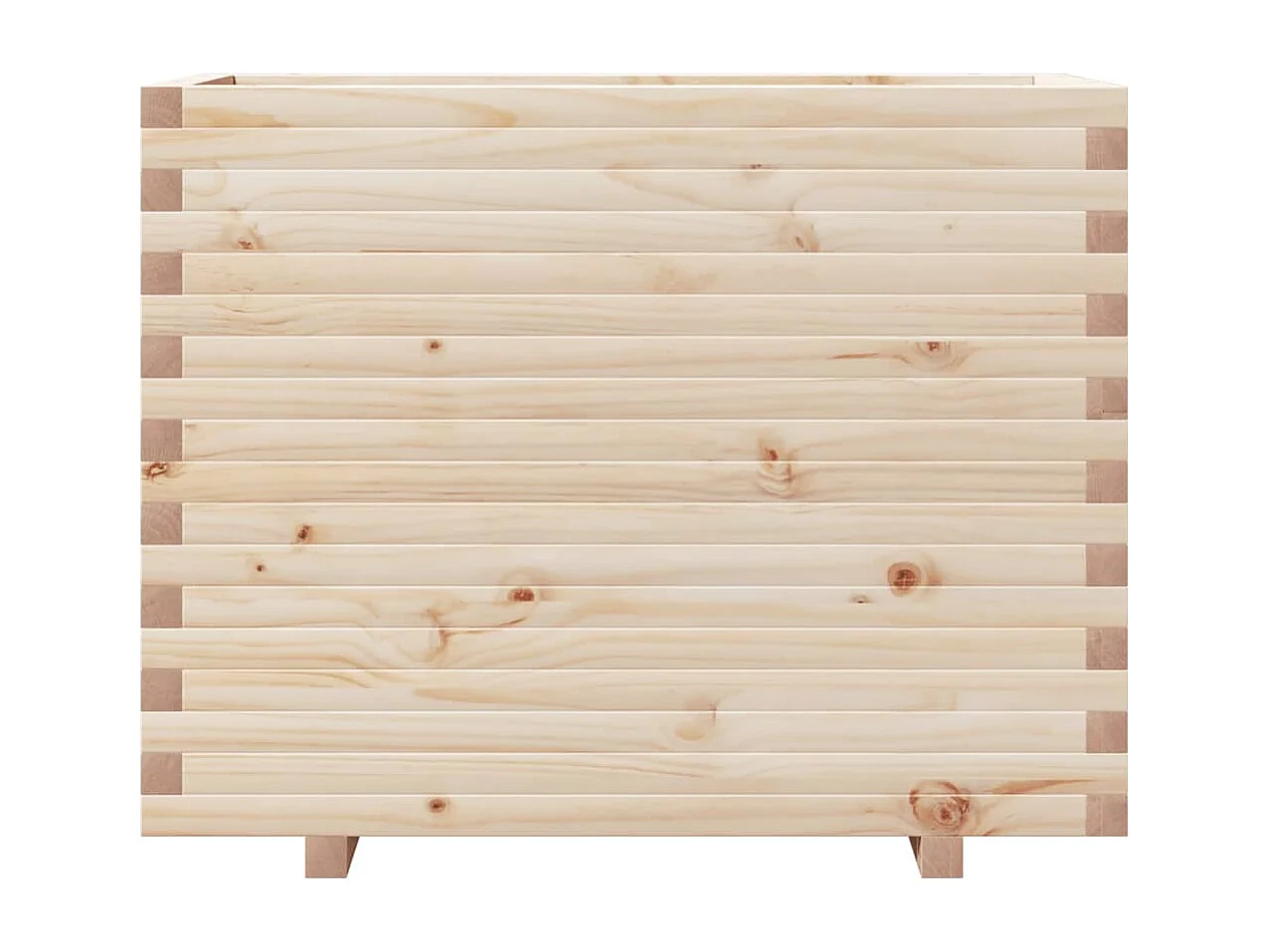 Jardinière bac lit surélevé bois marron 90 x 40 x 72.5 cm 02_0037998