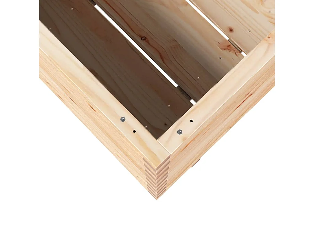 Jardinière bac lit surélevé bois marron 90 x 40 x 72.5 cm 02_0037998