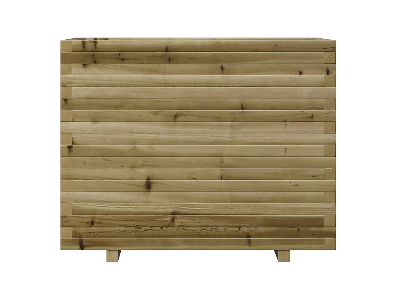 Jardinière bac lit surélevé bois marron 90 x 60 x 72.5 cm 02_0038039